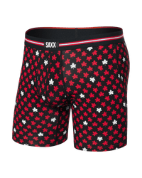 Saxx Vibe Xtra Boxer Brief Fly - Maple Leaf-Black